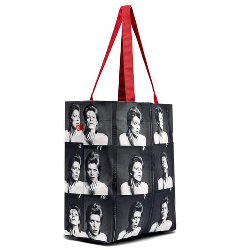 David Bowie Ziggy Stardust photoshoot large tote bag