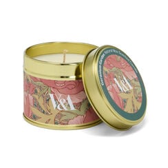 Geranium garden natural tin candle